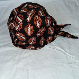Harley-Davidson Bandana Cap Do rag - Black and Orange